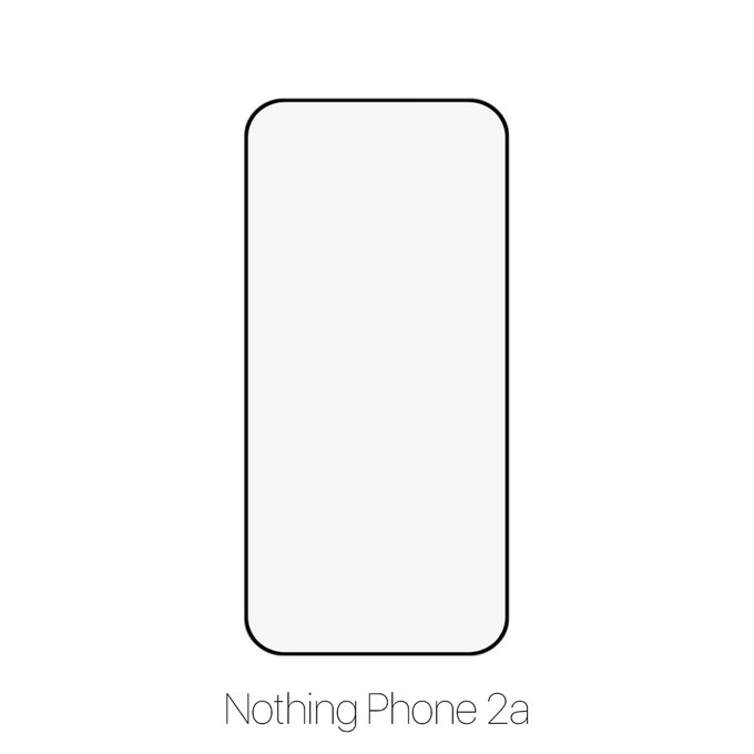 Закалено стъкло FullCover за Nothing Phone (2a), FixPremium