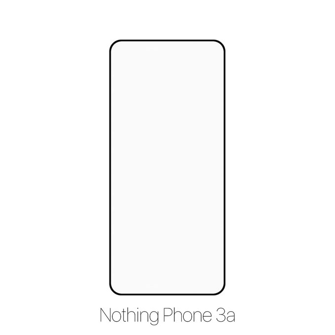 Закалено стъкло FullCover за Nothing Phone (3a), FixPremium
