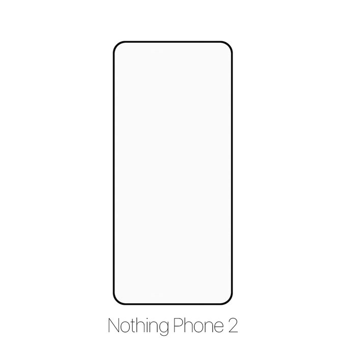 Закалено стъкло FullCover за Nothing Phone 2, FixPremium