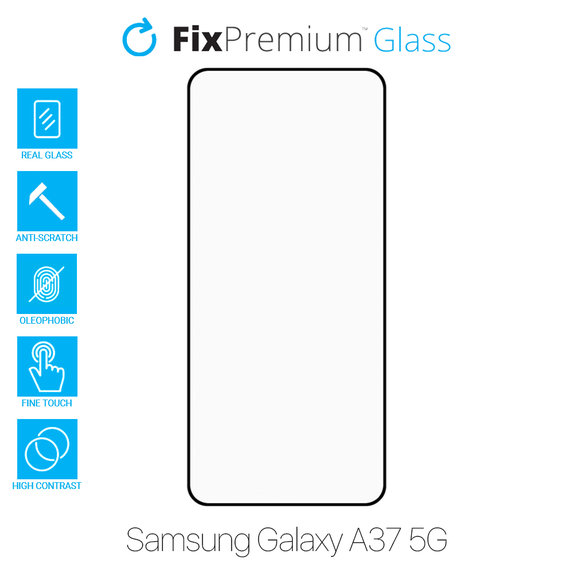 Закалено стъкло FullCover за Samsung Galaxy A37 5G, FixPremium
