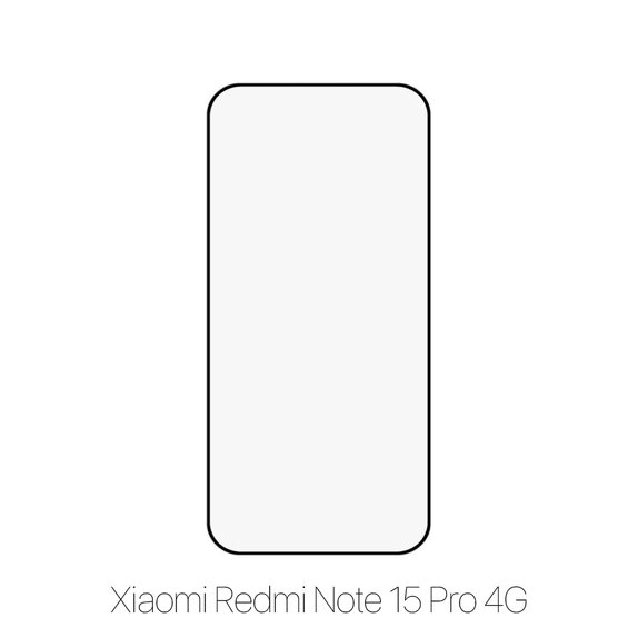 Закалено стъкло FullCover за Xiaomi Redmi Note 15 Pro 4G, FixPremium