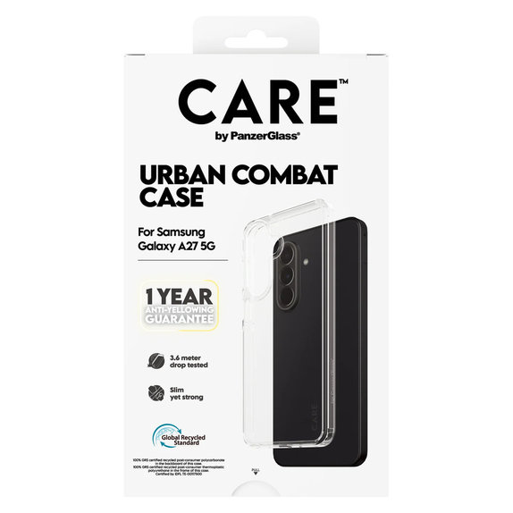 Калъф Urban Combat за Samsung Galaxy A27, Прозрачно, PanzerGlass