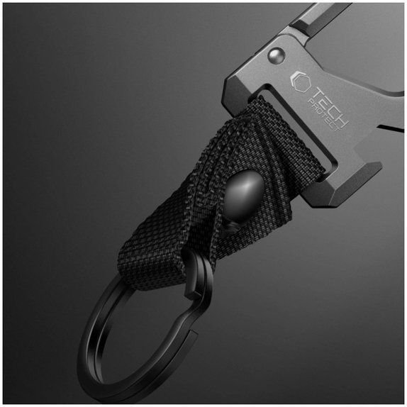 Ключодържател Slidelock Carabiner Keychain, Gunmetal, Tech-Protect