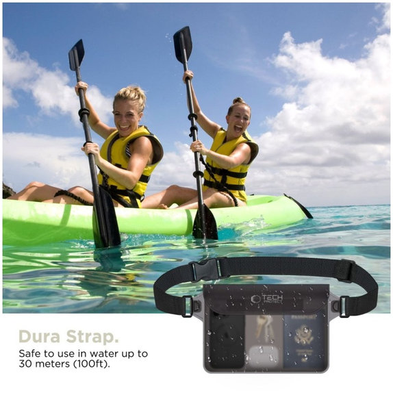 Водоустойчив калъф UWP10 10 Inch, черна/прозрачна, Tech-Protect