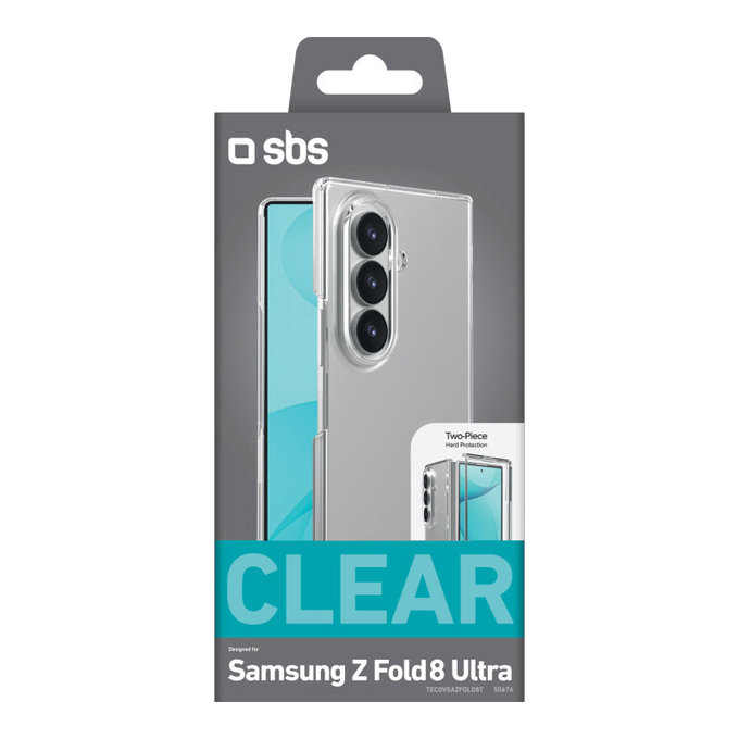 Калъф Crystal за Samsung Galaxy Z Fold8 Ultra, Прозрачно, SBS