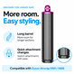 Дълъг накрайник за къдрене за Dyson Airwrap HS01, HS05, 40 mm, Nickel / Fuchsia