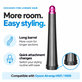 Дълъг накрайник за къдрене за Dyson Airwrap HS01, HS05, 20 mm, Nickel / Fuchsia