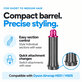 Къс накрайник за къдрене за Dyson Airwrap HS01, HS05, 30 mm, Nickel / Fuchsia