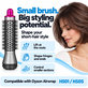 Малка кръгла четка за обем за Dyson Airwrap HS01, HS05, Iron / Fuchsia