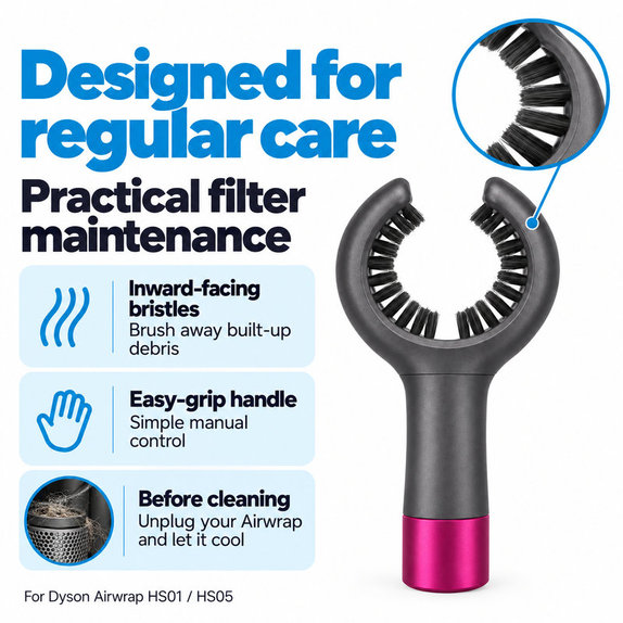Четка за почистване на филтъра за Dyson Airwrap HS01, HS05