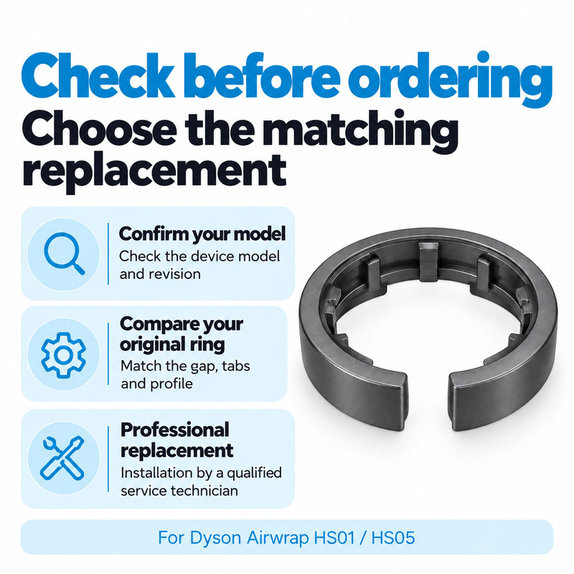 Заключващ пръстен за накрайника за Dyson Airwrap HS01, HS05