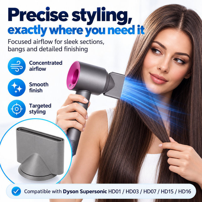 Концентратор за стилизиране за Dyson Supersonic HD01, HD03, HD07, HD15, HD16