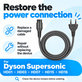 Захранващ кабел за Dyson Supersonic HD01, HD03, HD07, HD15, HD16