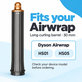 Дълъг накрайник за къдрене за Dyson Airwrap HS01, HS05, 30 mm, Nickel / Copper