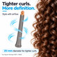 Дълъг накрайник за къдрене за Dyson Airwrap HS01, HS05, 20 mm, Nickel / Copper