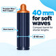 Къс накрайник за къдрене за Dyson Airwrap HS01, HS05, 40 mm, Prussian Blue / Rich Copper