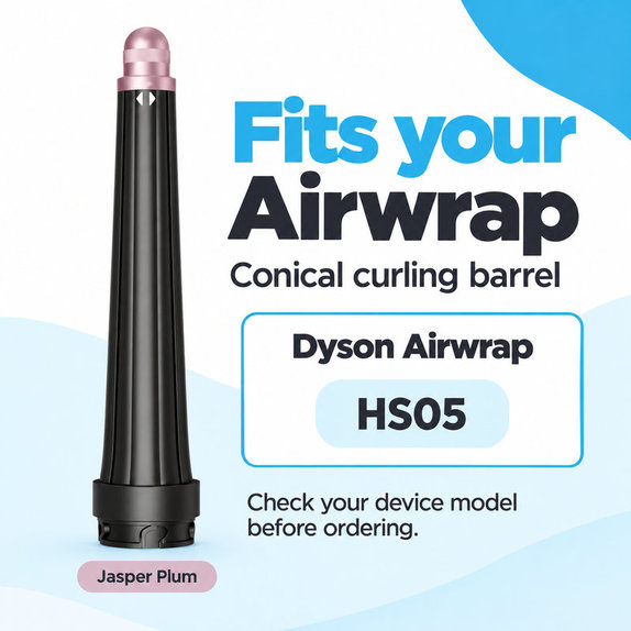 Конусовиден накрайник за къдрене за Dyson Airwrap HS05, Jasper Plum