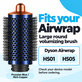 Голяма кръгла четка за обем за Dyson Airwrap HS01, HS05, Prussian Blue / Rich Copper