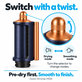 Накрайник Coanda за изглаждане и сушене за Dyson Airwrap HS05, Prussian Blue / Rich Copper