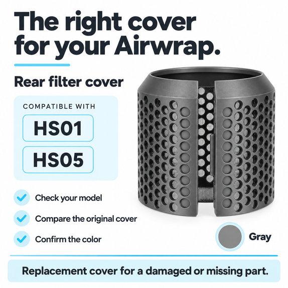 Заден капак на филтъра за Dyson Airwrap HS01, HS05