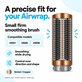 Малка твърда изглаждаща четка за Dyson Airwrap HS01, HS05, HS08, Nickel / Copper