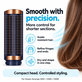 Малка твърда изглаждаща четка за Dyson Airwrap HS01, HS05, HS08, Prussian Blue / Rich Copper