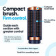 Малка твърда изглаждаща четка за Dyson Airwrap HS01, HS05, HS08, Prussian Blue / Rich Copper