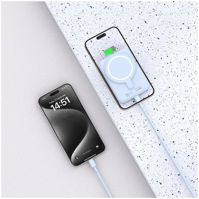 Външна батерия PB10 Lifemag MagSafe 5000mAh, синя, Tech-Protect
