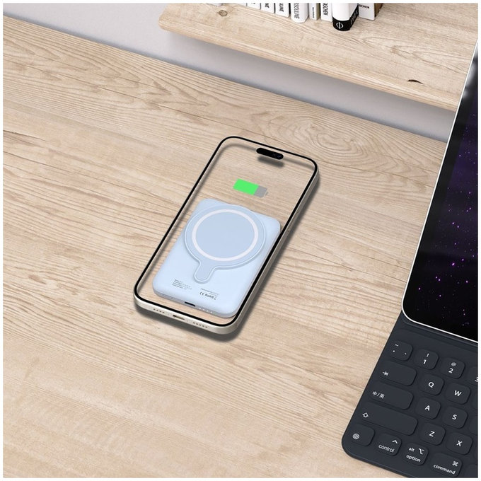 Външна батерия PB10 Lifemag MagSafe 5000mAh, синя, Tech-Protect
