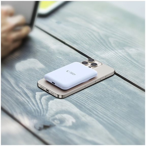 Външна батерия PB10 Lifemag MagSafe 5000mAh, синя, Tech-Protect
