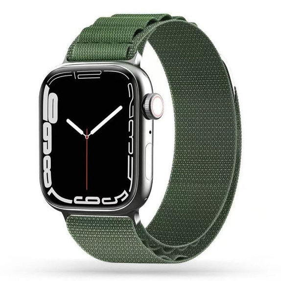 Каишка Nylon Pro за Apple Watch 8 / 9 / 10 / 11 / SE / Ultra (44 / 45 / 46 / 49 mm), Military Green, Tech-Protect