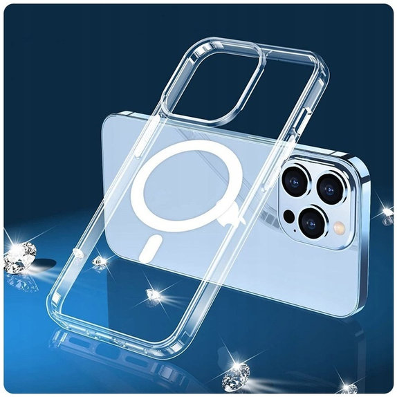 Калъф FlexAir Hybrid MagSafe за Samsung S23, прозрачна, Tech-Protect