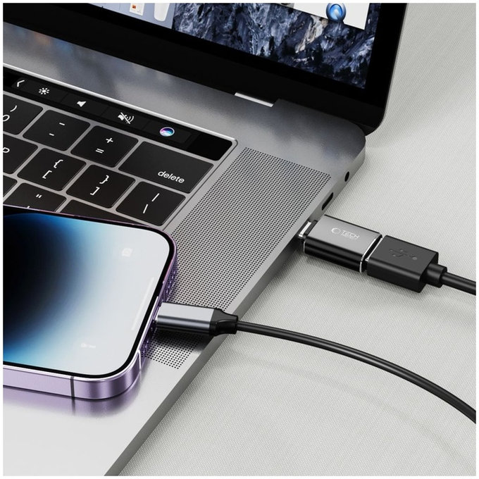 Адаптер Ultraboost USB-C To USB OTG, черна, Tech-Protect