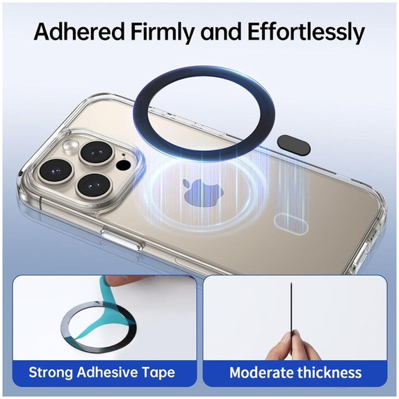 Магнитен MagSafe пръстен MagMat MagSafe, черна, Tech-Protect