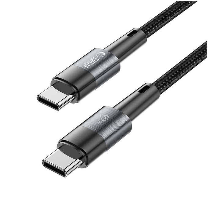 Кабел Ultraboost USB-C Cable PD 60W / 3A 25CM, сива, Tech-Protect