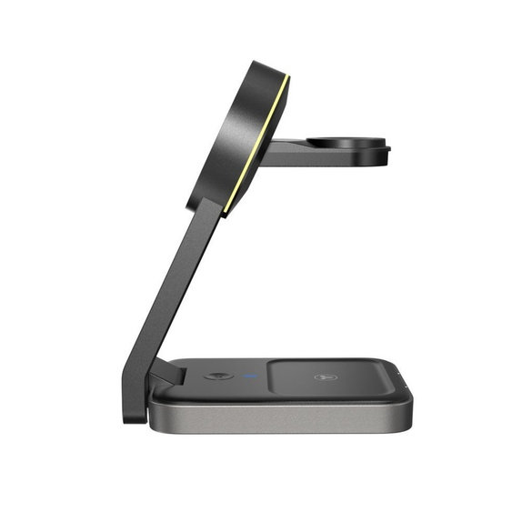 Безжично зарядно QI15W-A28 3IN1 Magnetic MagSafe, черна, Tech-Protect
