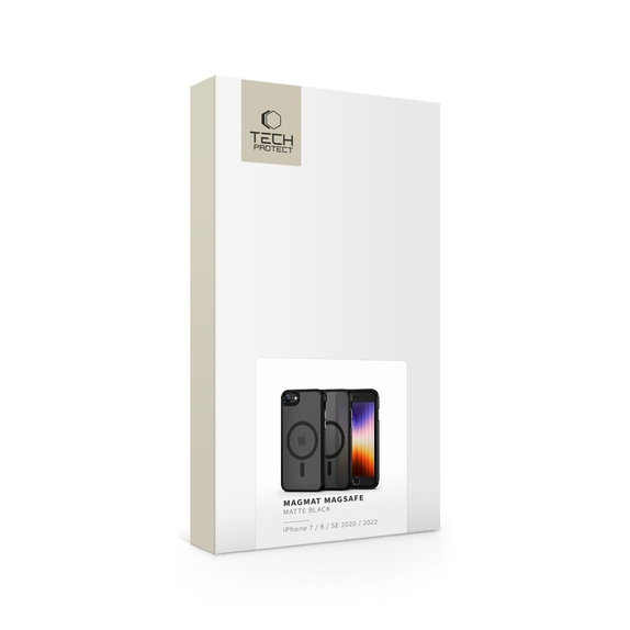 Калъф MagMat MagSafe за iPhone 7 / 8 / SE 2020 / 2022, Matte Black, Tech-Protect
