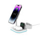 Безжично зарядно QI15W-A27 3IN1 Magnetic MagSafe, бяла, Tech-Protect