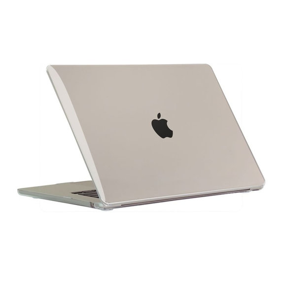 Калъф Smartshell за MacBook Air 15 M2-M5 2023-2026, Crystal Clear, Tech-Protect
