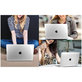 Калъф Smartshell за MacBook Air 15 M2-M5 2023-2026, Crystal Clear, Tech-Protect