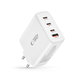 Мрежово зарядно NC100W-GAN 4-PORT PD 100W / QC3.0, бяла, Tech-Protect