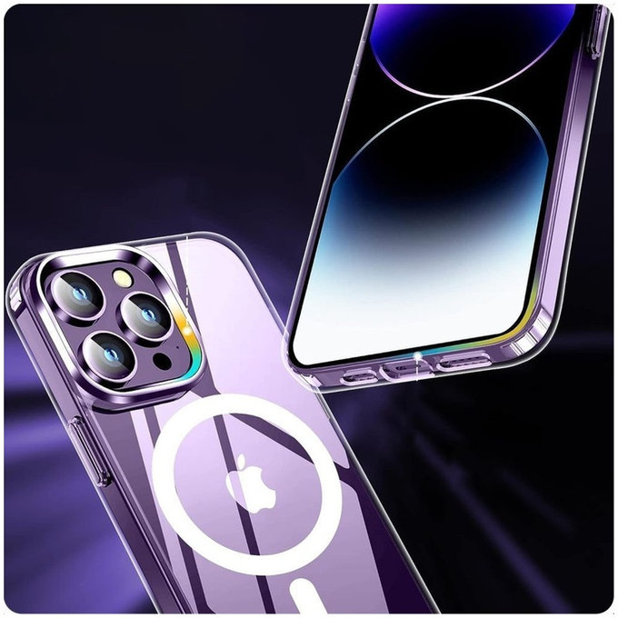 Калъф FlexAir Hybrid MagSafe за Samsung S24, прозрачна, Tech-Protect