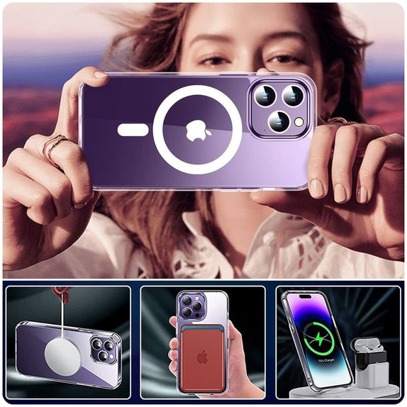 Калъф FlexAir Hybrid MagSafe за Samsung S24, прозрачна, Tech-Protect