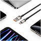 Кабел Ultraboost Evo USB-C Cable 100W/5A 200cm, Titanium, Tech-Protect