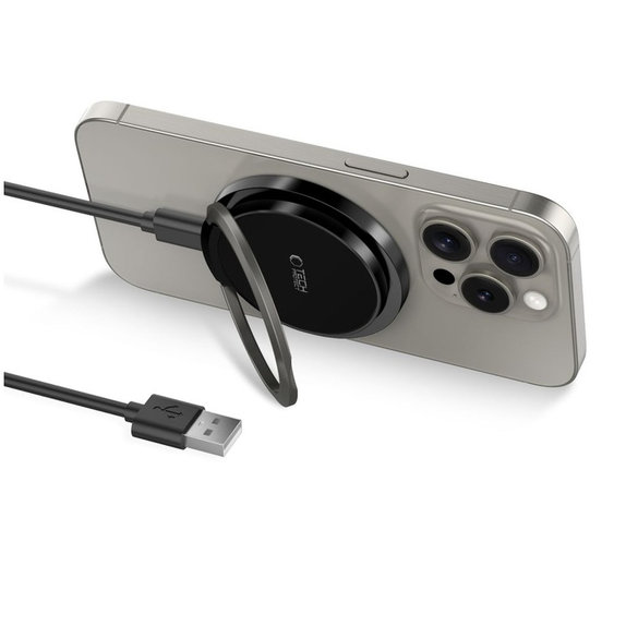 Безжично зарядно QI15W-A33 Magnetic MagSafe, черна, Tech-Protect