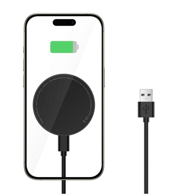 Безжично зарядно QI15W-A33 Magnetic MagSafe, черна, Tech-Protect