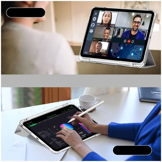 Калъф Sc Pen Hybrid за iPad 10.9" 10 / 2022 / 11" 11 / 2025, сива, Tech-Protect