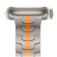Каишка Stainless Line за Apple Watch 8 / 9 / 10 / 11 / SE / Ultra (44 / 45 / 46 / 49 mm), Titanium/Orange, Tech-Protect