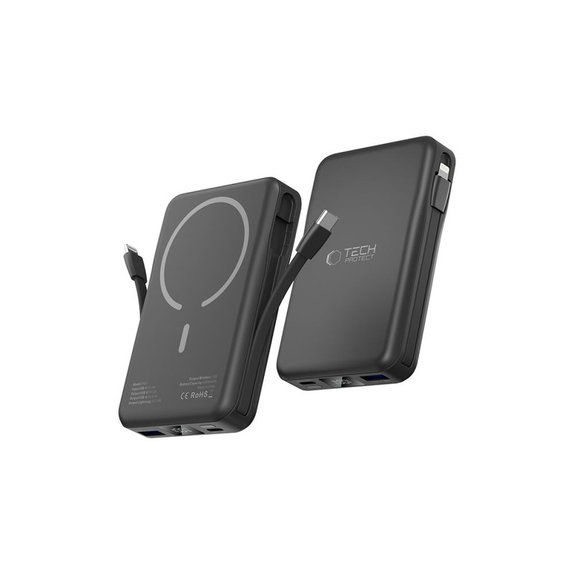 Външна батерия PB31 Lifemag MagSafe 10000mAh, черна, Tech-Protect