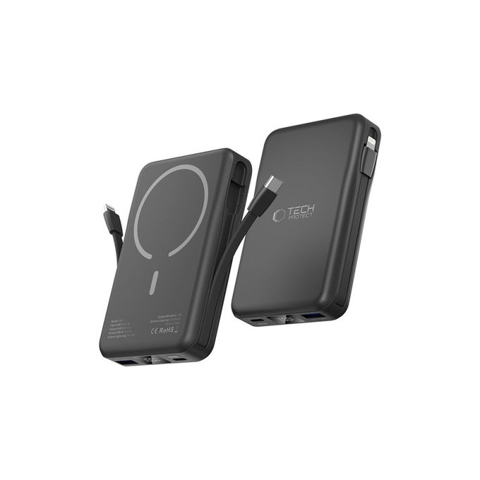 Външна батерия PB31 Lifemag MagSafe 10000mAh, черна, Tech-Protect
